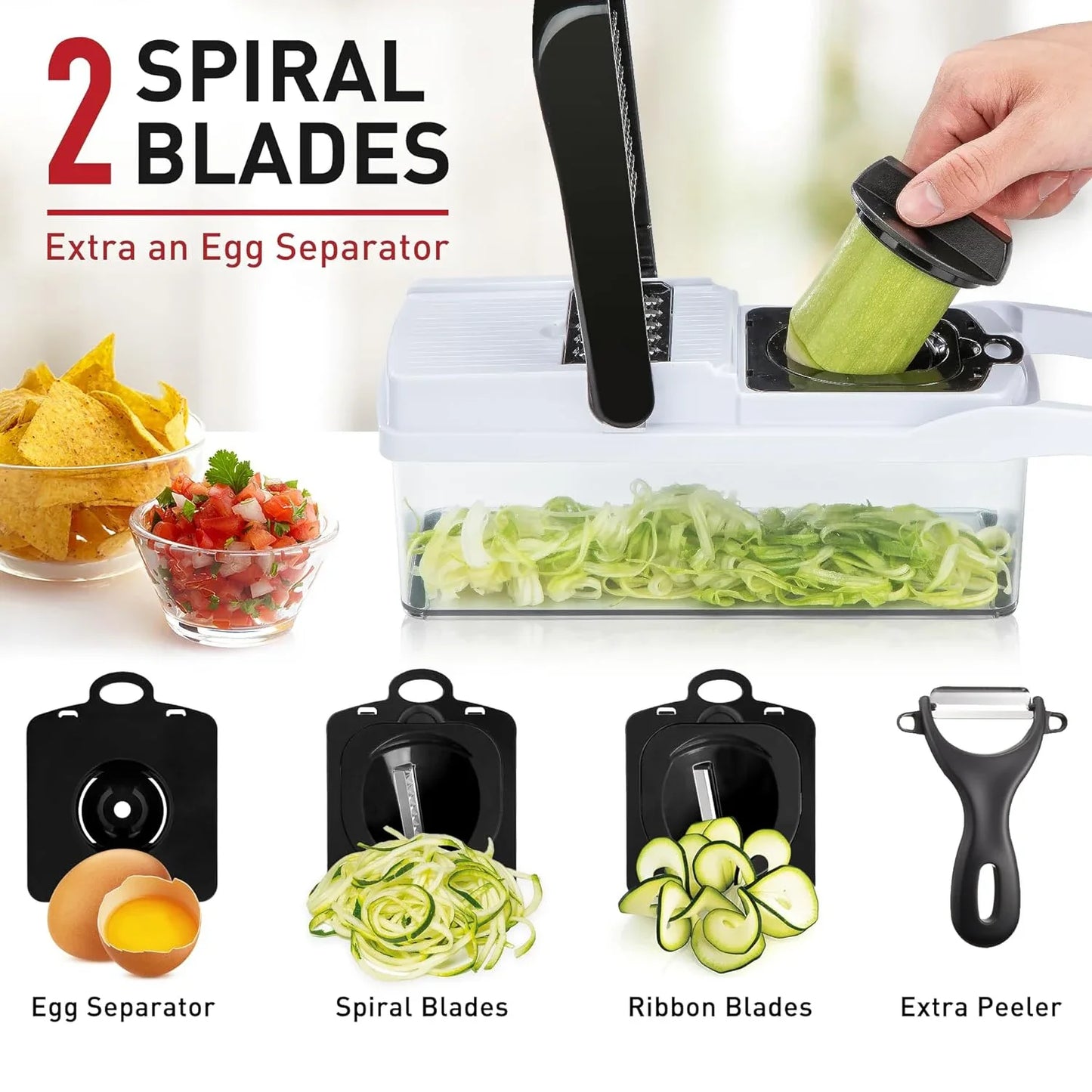 Feature 25in1 Multifunction Vegetable Chopper And Slicer