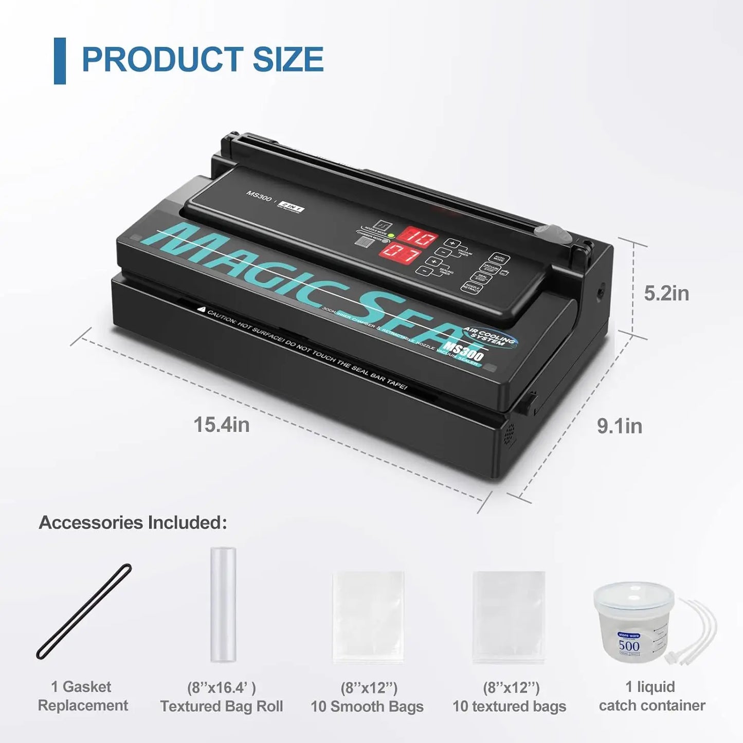 Magic Seal MS300 Precision Commercial Vacuum Sealer