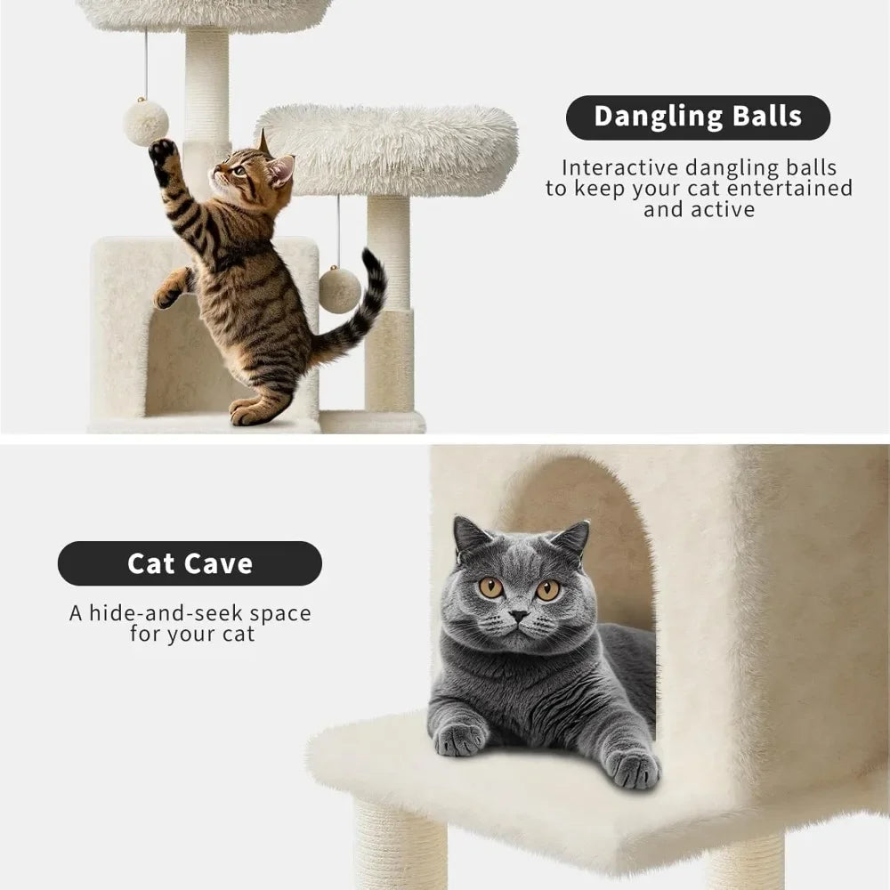Hign-concerned Chemical Tall Cat Tree Litter Box Enclosure