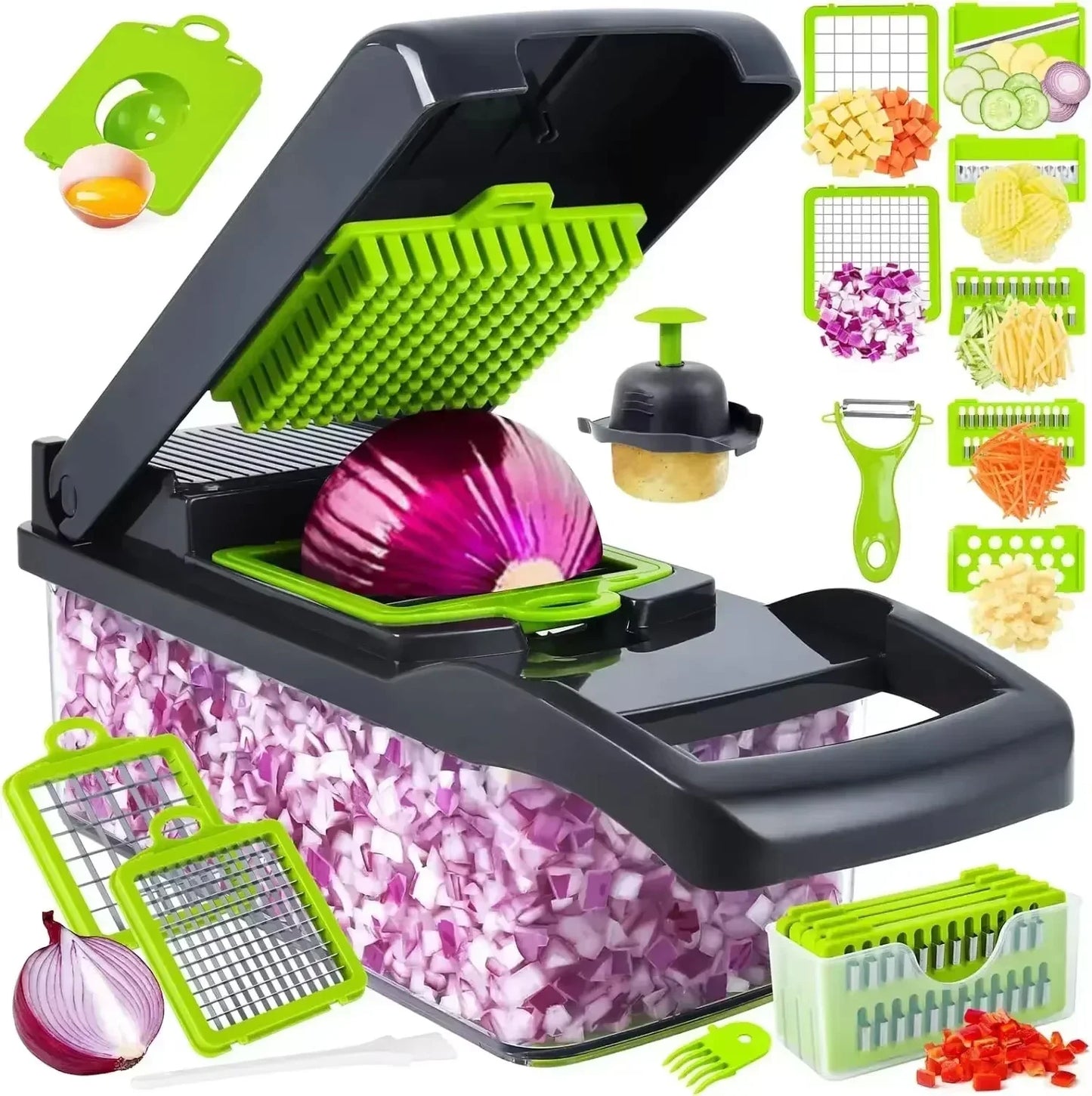 Feature 25in1 Multifunction Vegetable Chopper And Slicer