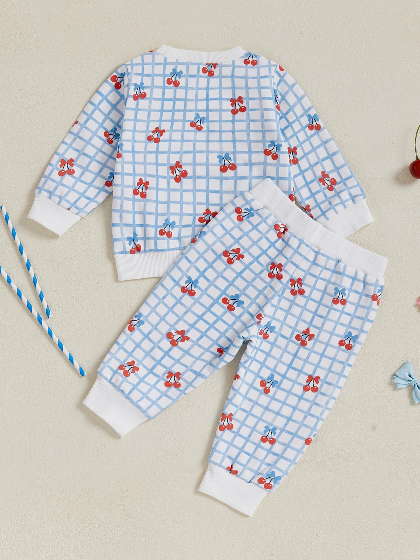 Autumn Baby 2 Piece Knit Set With Bowknot Suspender Skirt