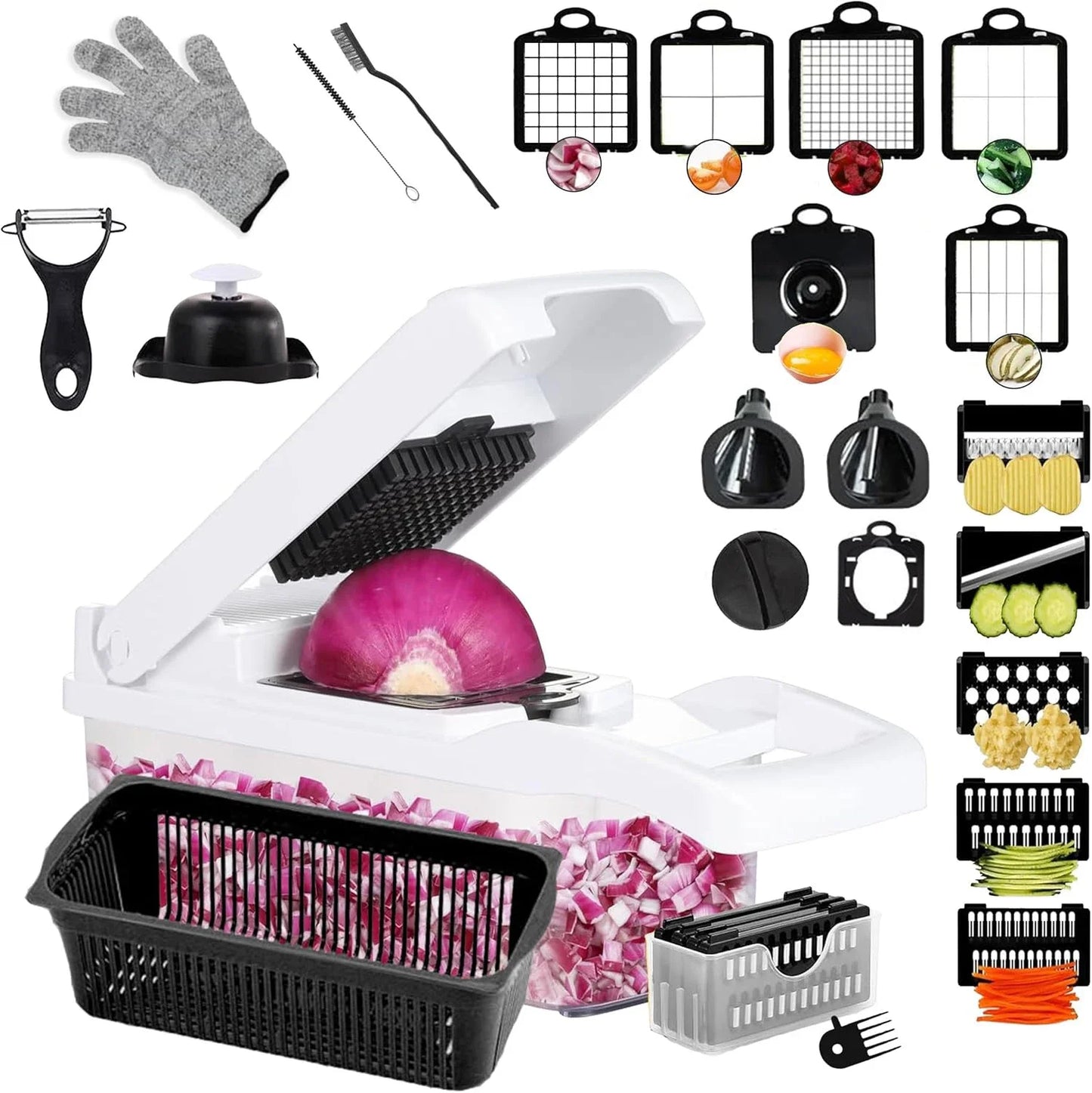 25 in 1 Multifunctional Vegetable Chopper and Kitchen Gadget Tool