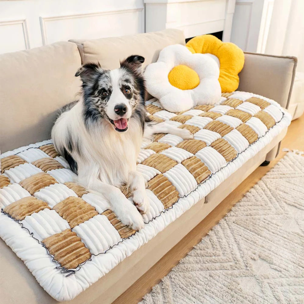 Warm Anti-Slip Dog Bed Mat Cushion Pet Sofa Cover