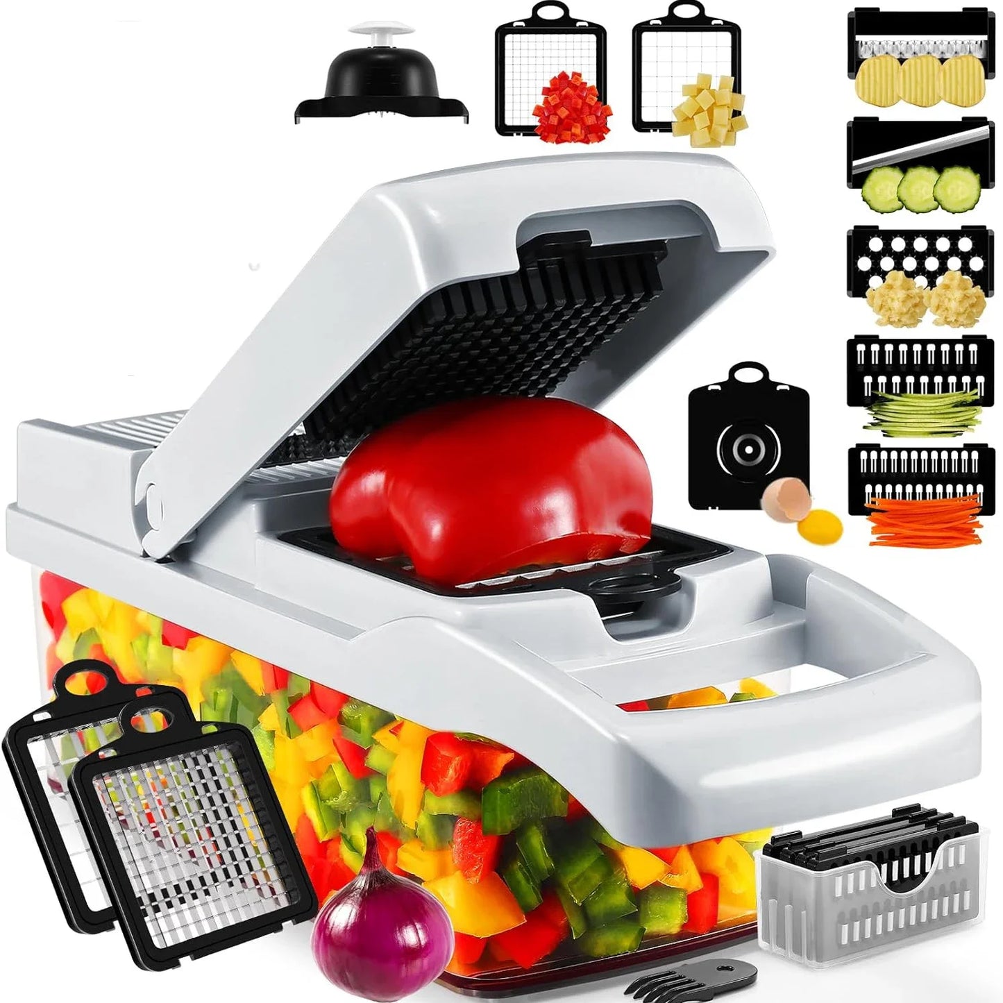 Feature 25in1 Multifunction Vegetable Chopper And Slicer