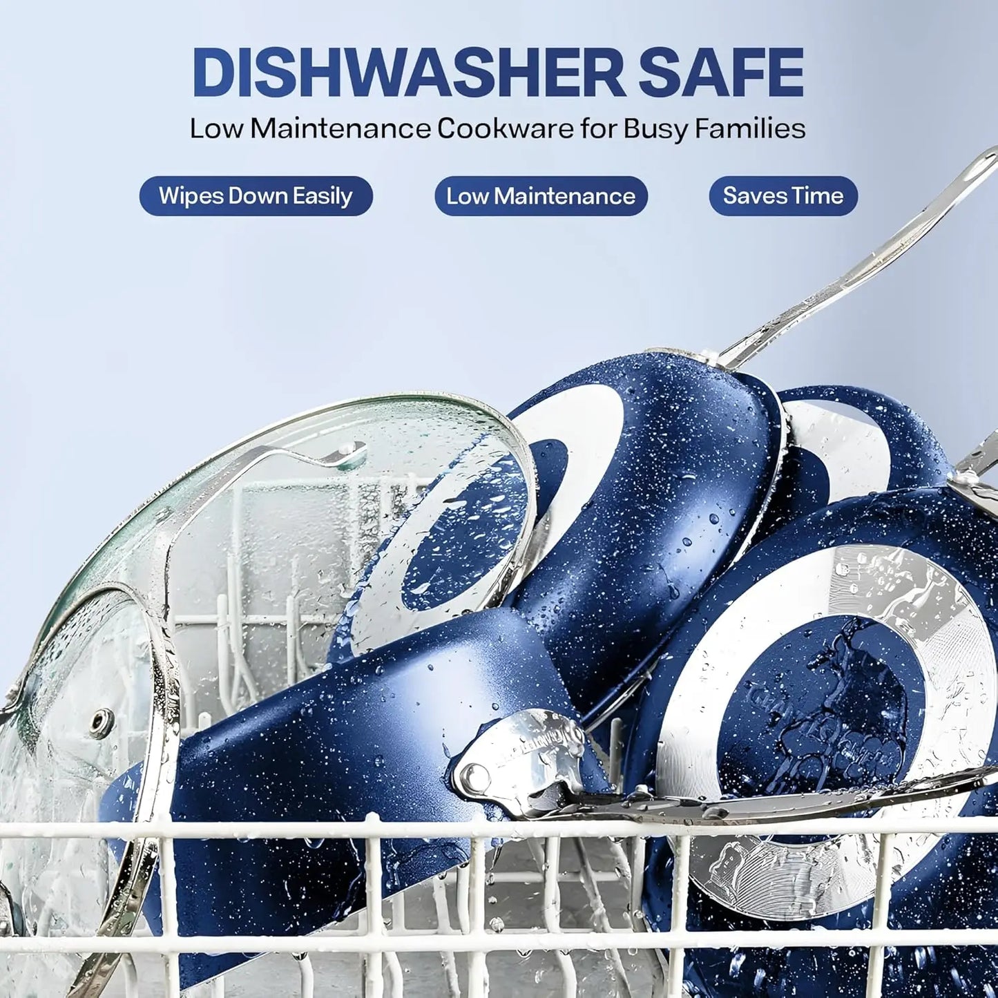 XMSJH Nonstick Cookware Set Pots And Pans Oven Safe