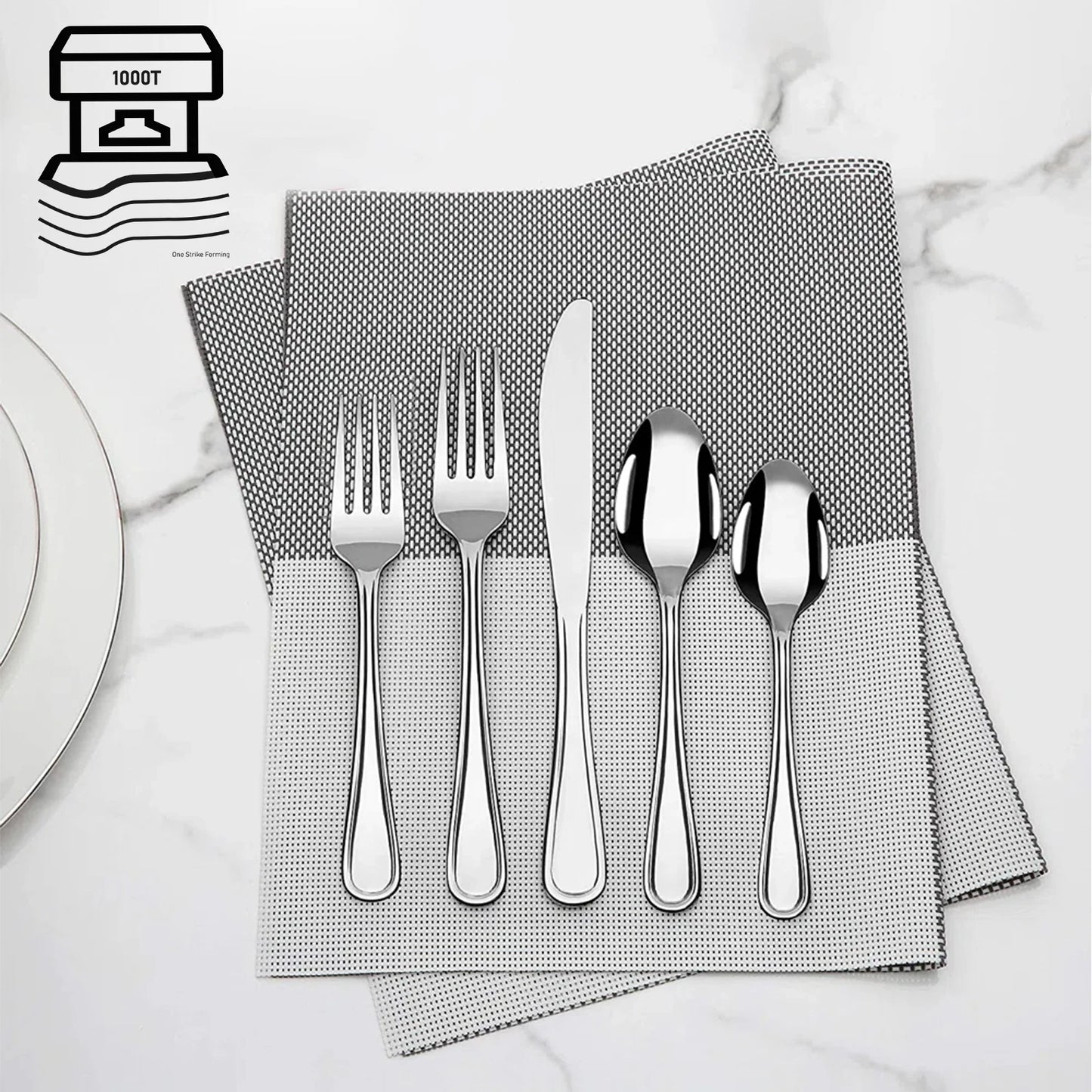 Dinnerware Stainless Steel Flatware Set For Four