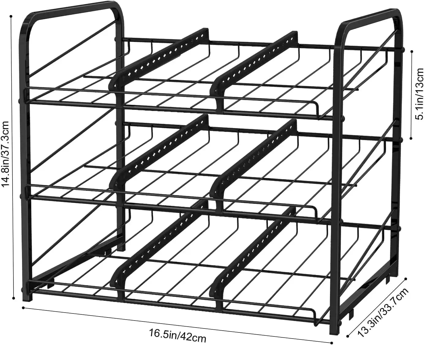 Hign-concerned Can Dispenser Rack 2-Piece Pantry Organizer