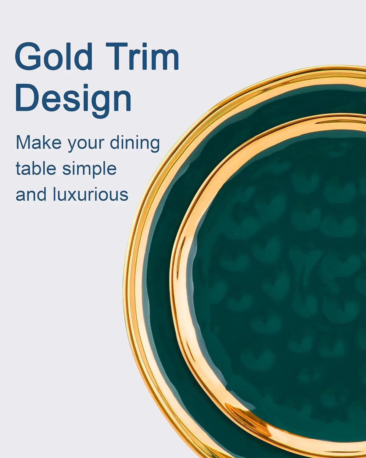 Porcelain Dinnerware Set 12 Piece Plates Bowls Service