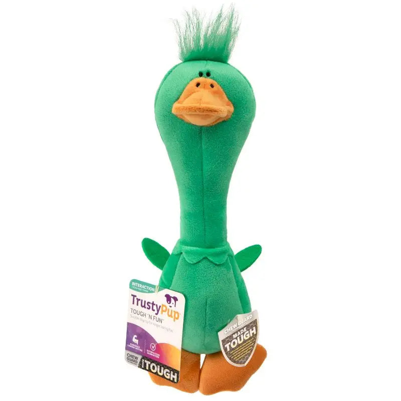 Breed Long Neck Duck Dog Toy Plush Squeaky Chew Toy