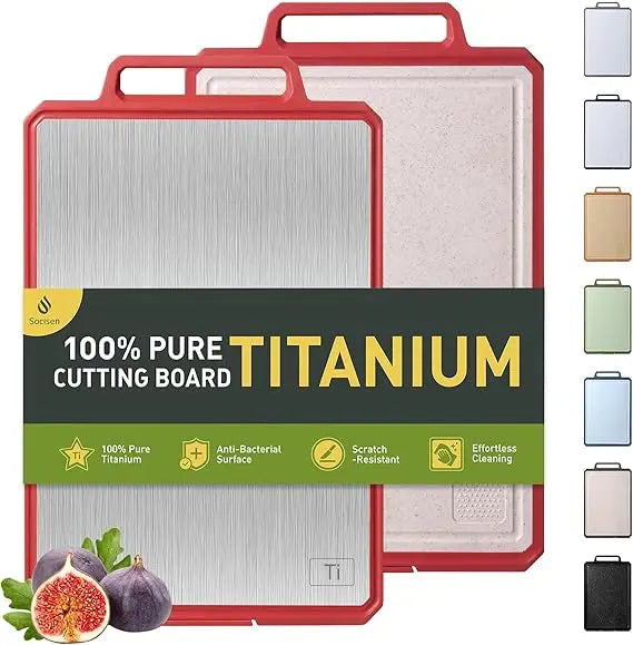 Titanium Cutting Board With Handle Non Toxic Chopping Block