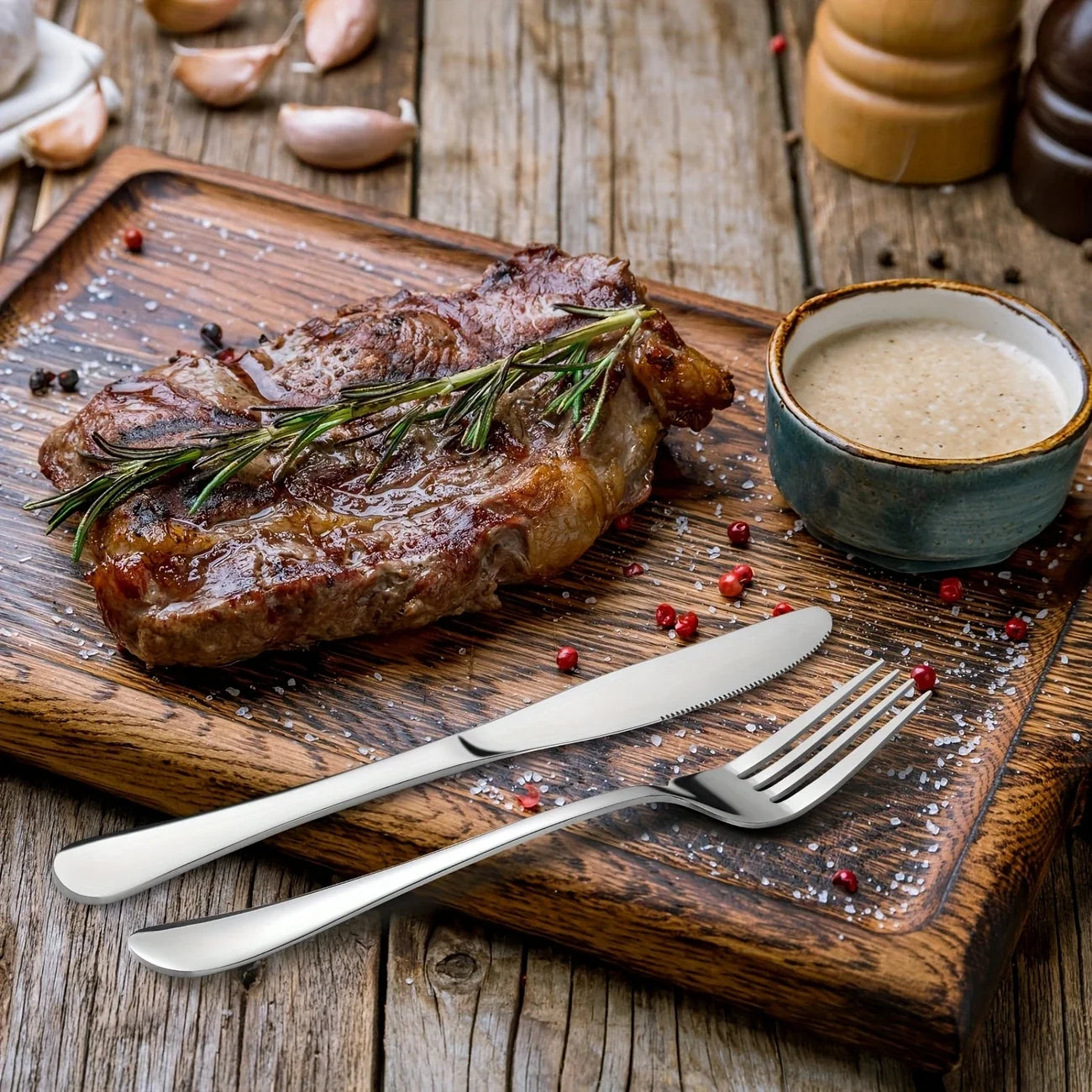 Stainless Steel Silverware Set 60 20Piece UltraDurablePremium Dishwasher Safe Rustproof