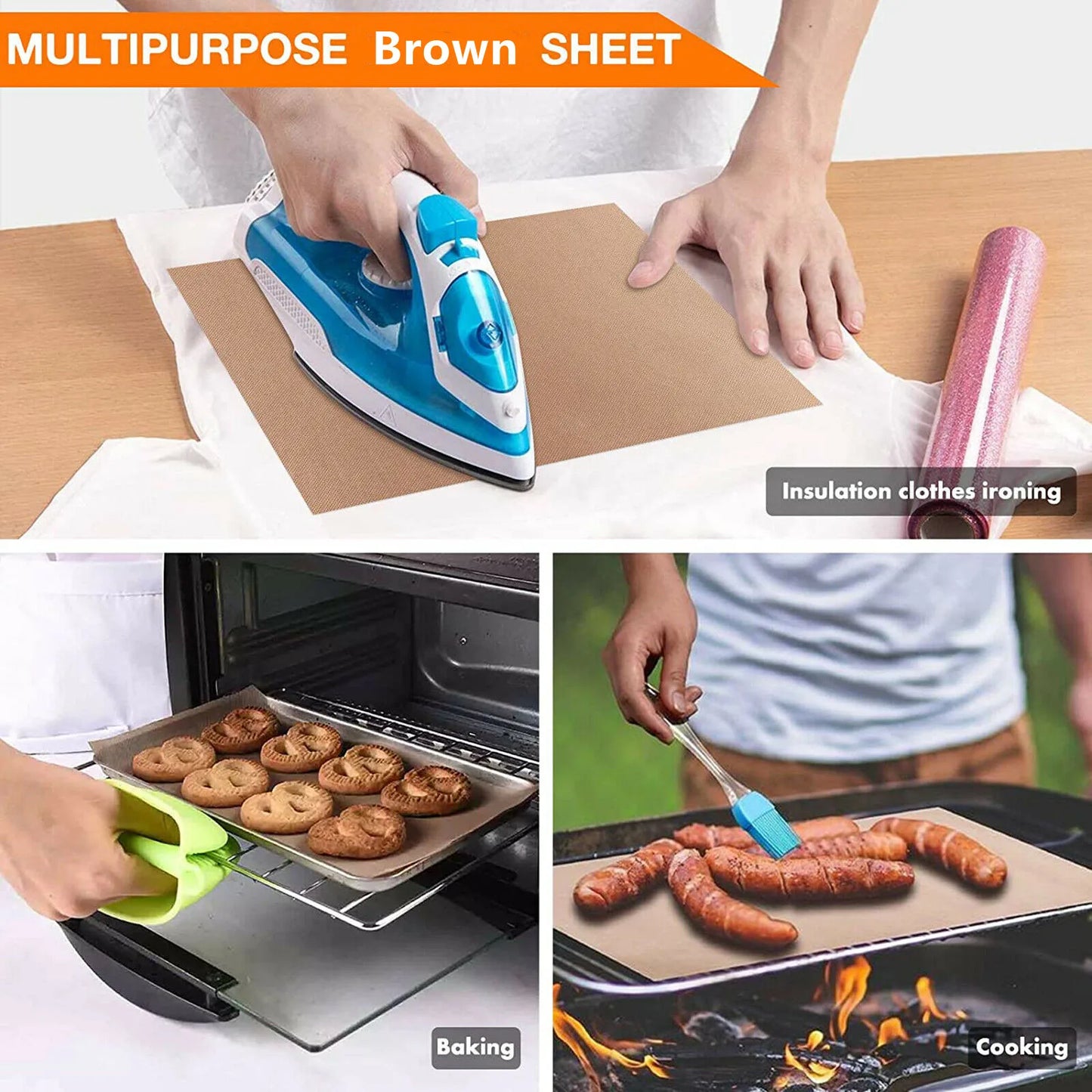 Reusable Heat Resistant Baking Sheet Nonstick Oven Mat