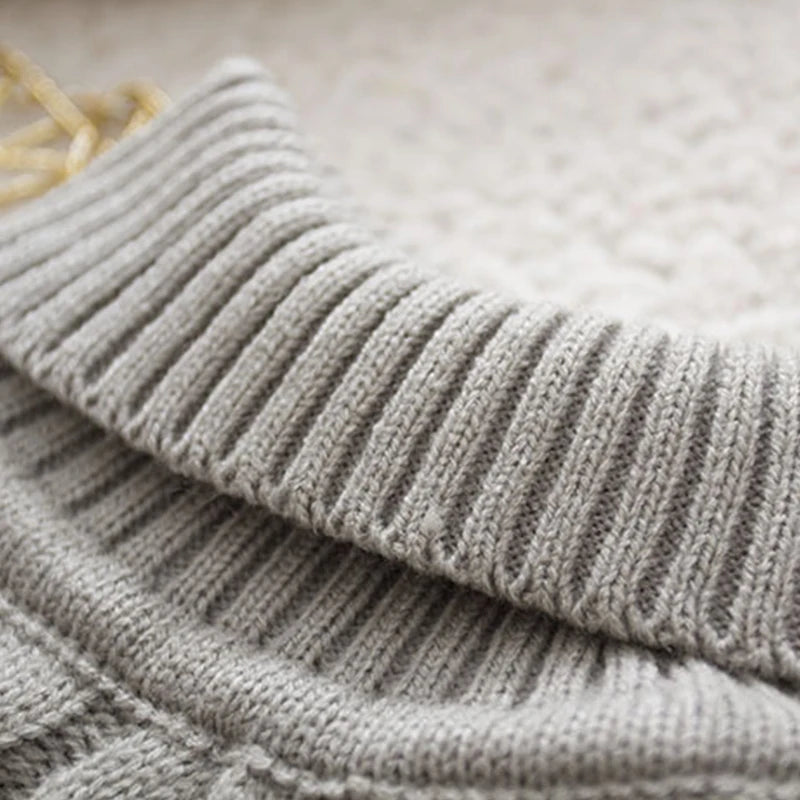 Kids Tricots Turtleneck Sweater For Girls And Boys Winter