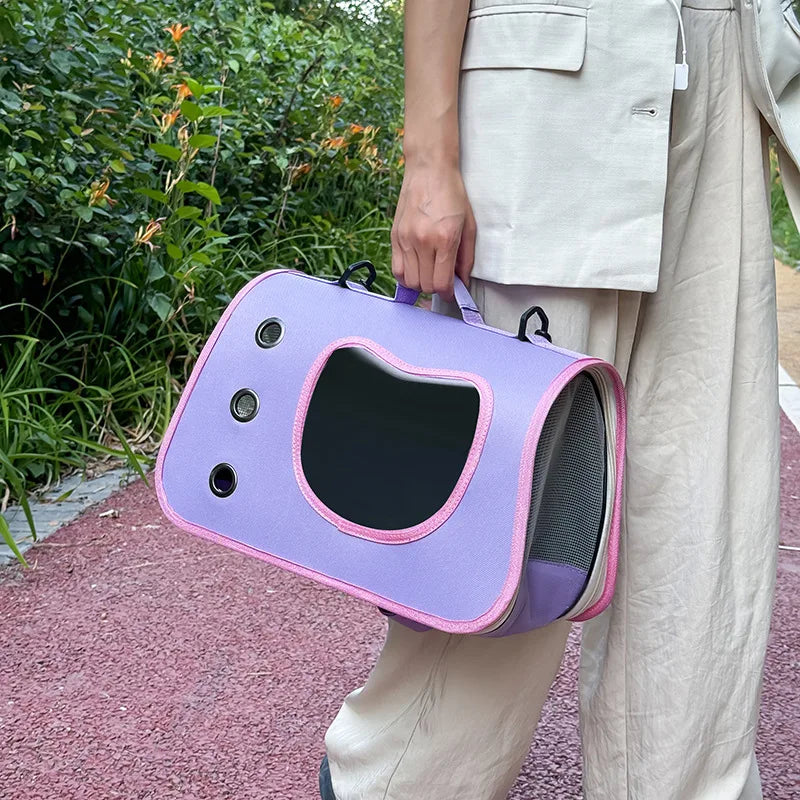 Portable Pet Carrier Bag Breathable Foldable Cats And Dogs