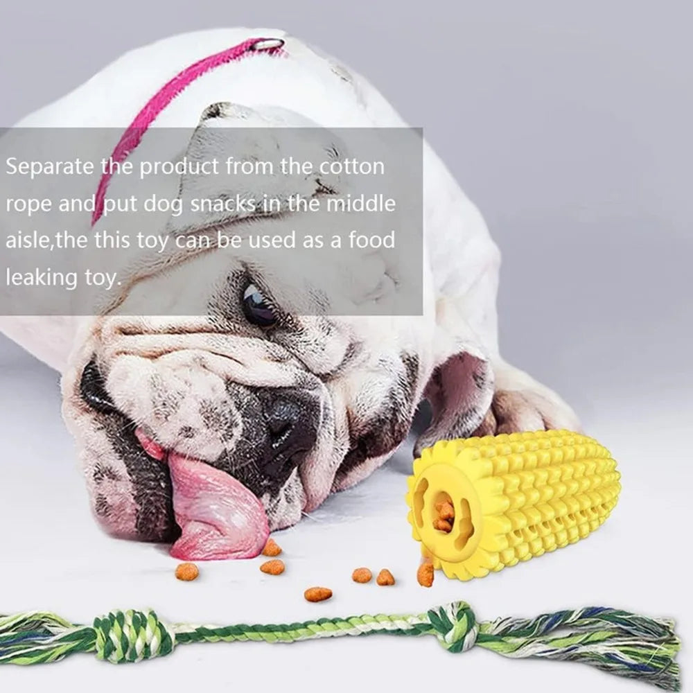 QIZHIKUAJINGH Aggressive Chewers Squeaky Corn Stick Toy