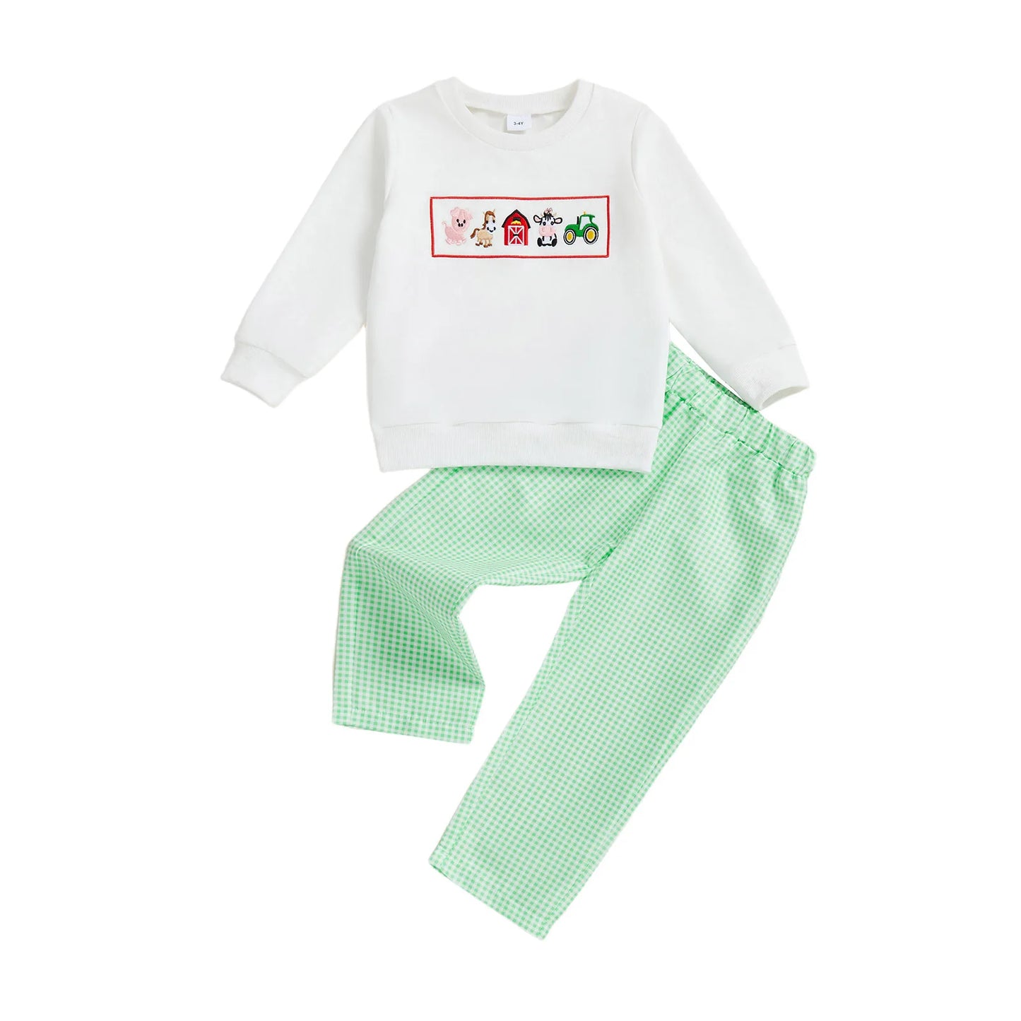 Emmababy Girls Two Piece Outfit Cute Cartoon Hoodie Set