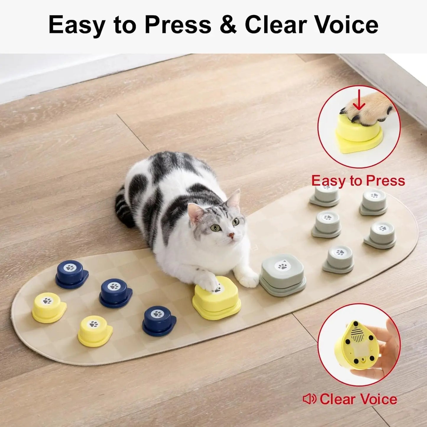 Mewoofun Dog Talking Button Set for Communication Training