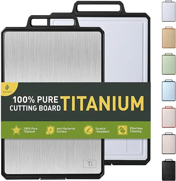 Titanium Cutting Board With Handle Non Toxic Chopping Block