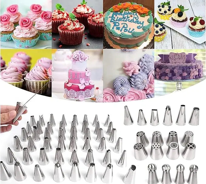 Feature 359PCs Cake Decorating Kit With 66 Piping Tips