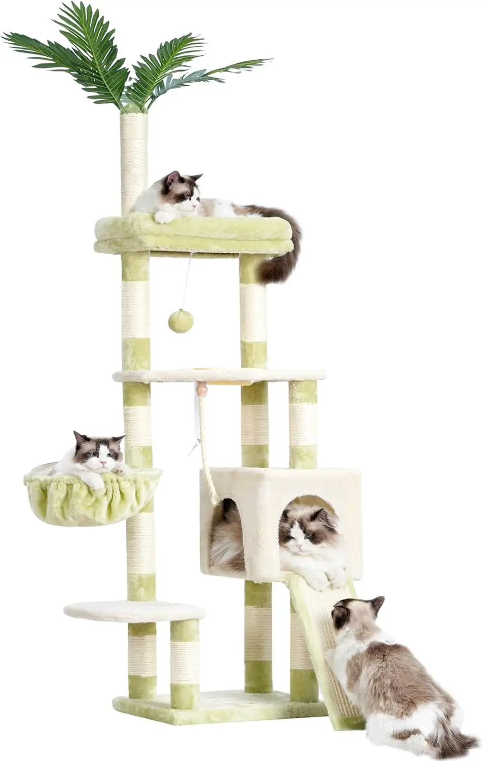 Tibet Cat Tree Tower For Indoor Cats With Plush Perches