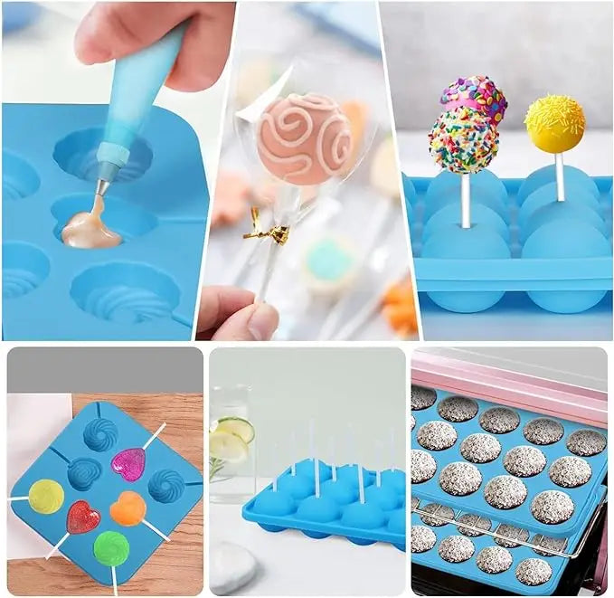 Cake Pop Maker Kit With Silicone Molds And Display Stand
