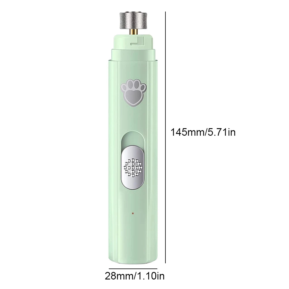 Electric Pet Nail Grinder Low Noise USB Rechargeable Clipper