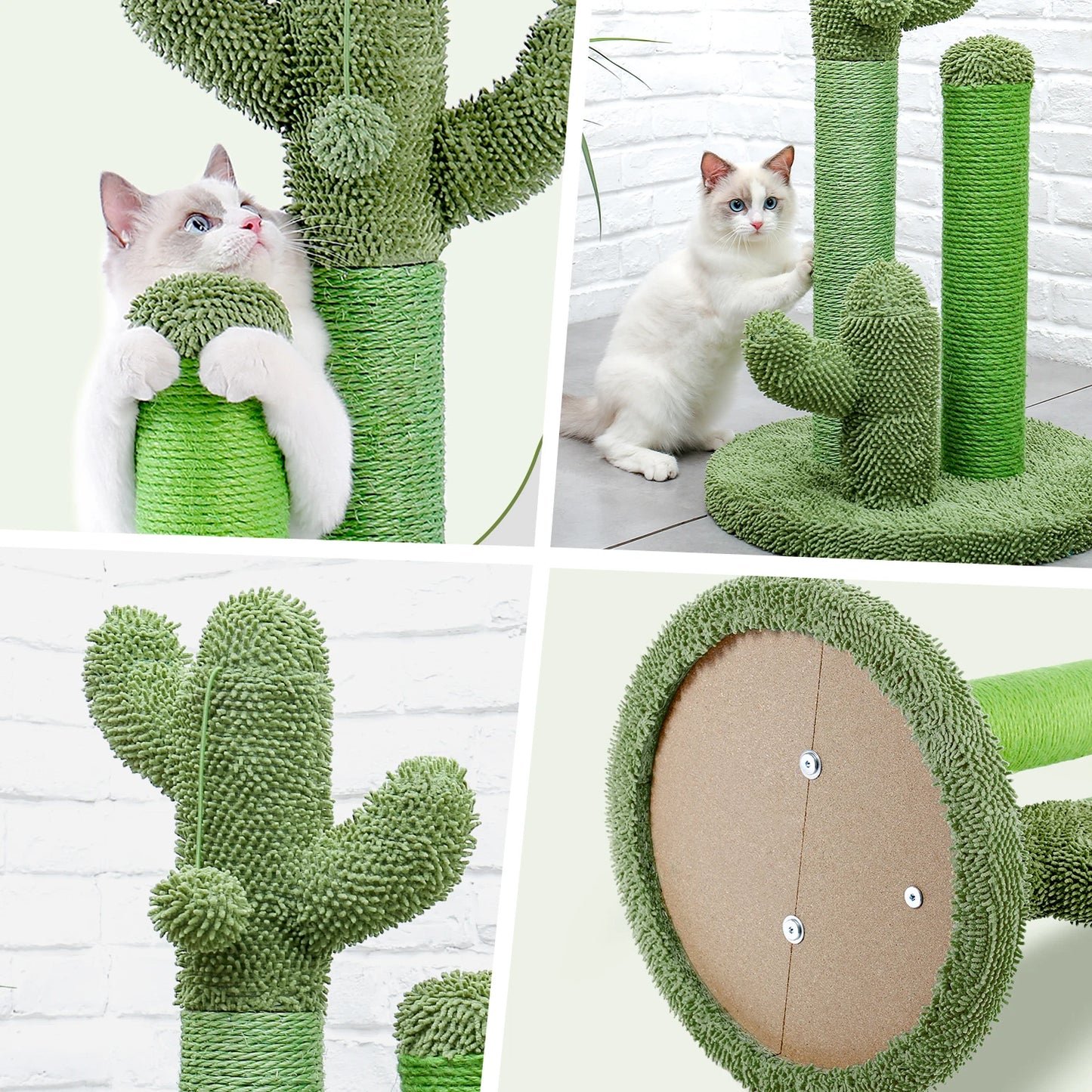 PAWZ Road Cactus Cat Scratcher Post With 3 Scratching Poles