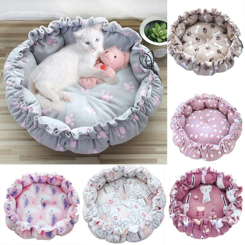 Henan Soft Cat Bed Adjustable Cushion Round Warm