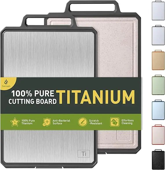 Titanium Cutting Board With Handle Non Toxic Chopping Block