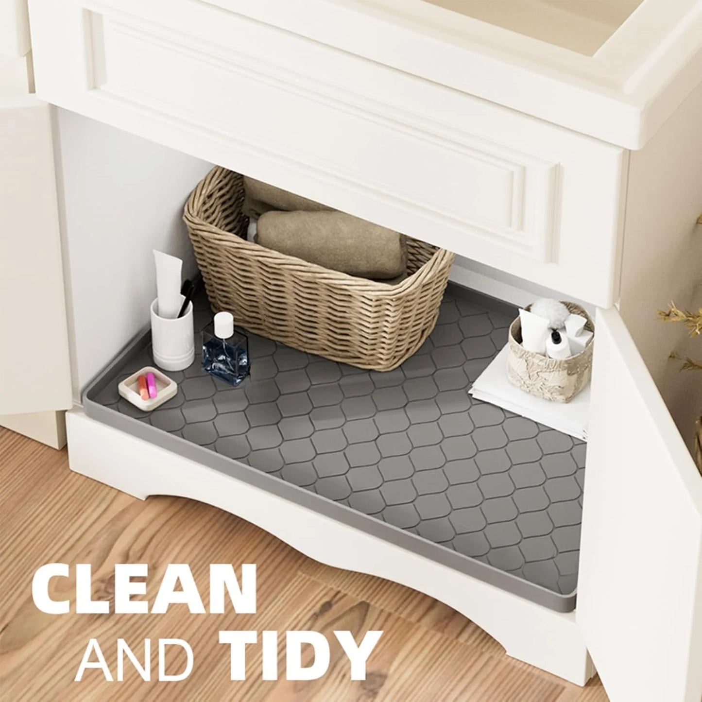 Hign-concerned Waterproof Silicone Under Sink Mat Liner