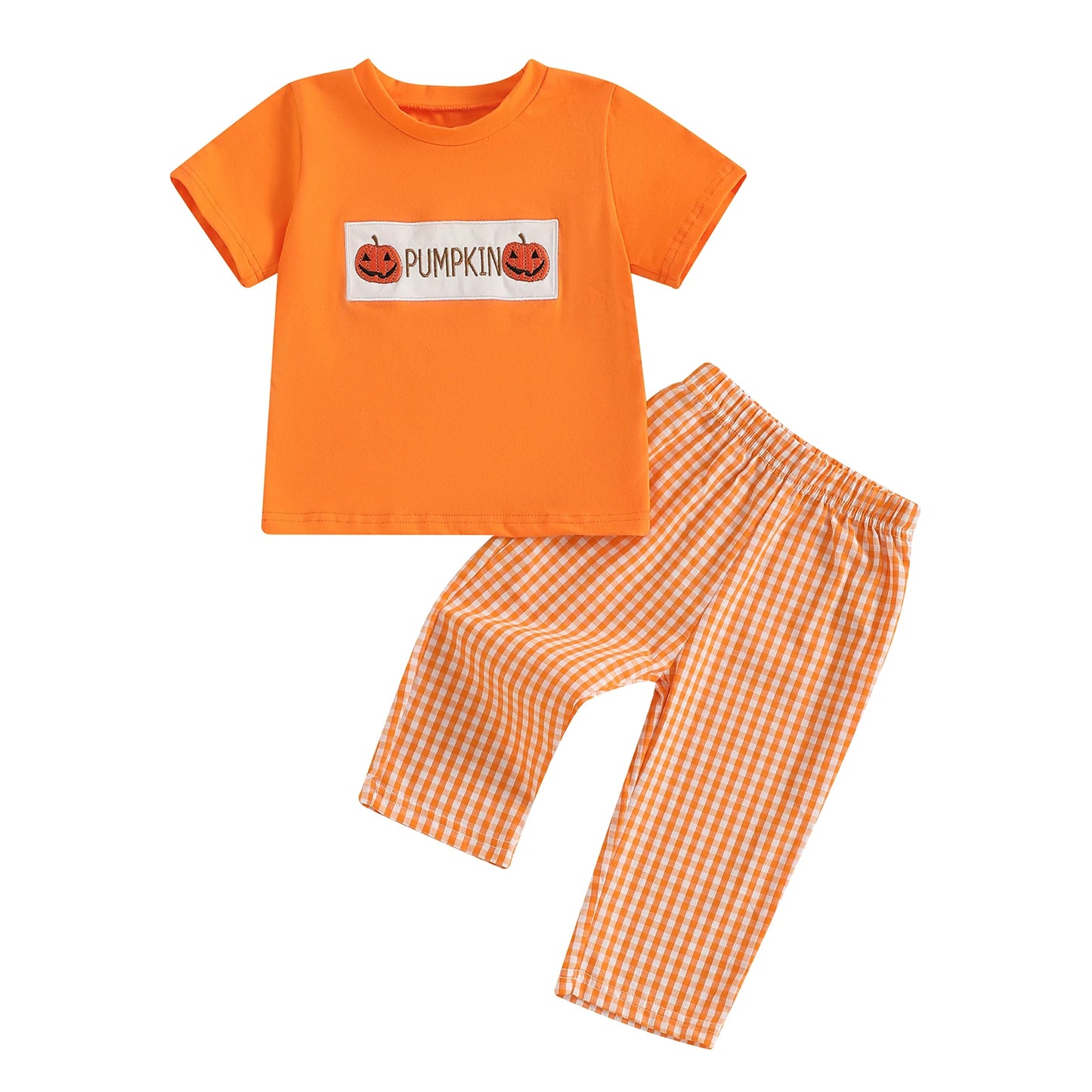 Pudcoco Ghost Embroidery Baby Toddler 2 Piece Outfit Set