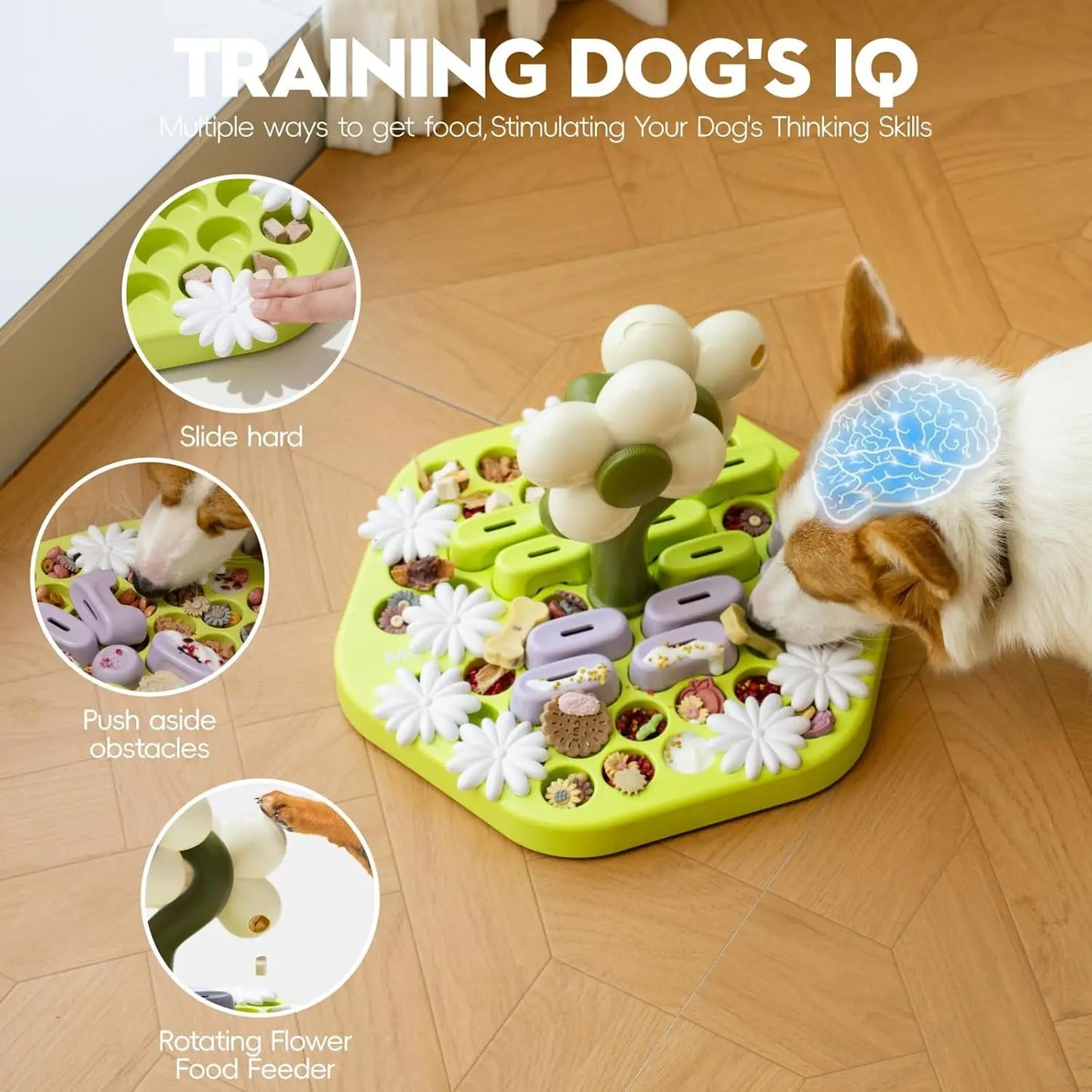 MEWOOFUN Level 4 Dog Puzzle Toy Enrichment IQ Training