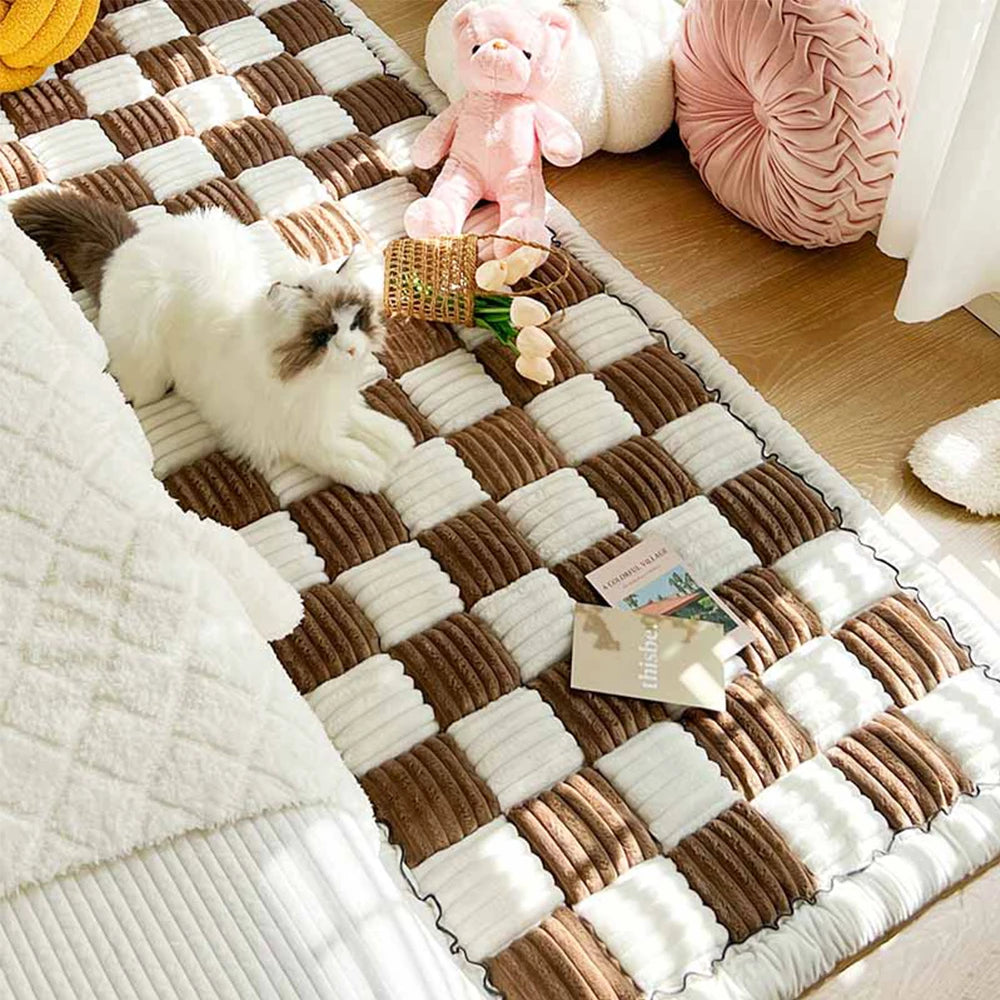 Warm Anti-Slip Dog Bed Mat Cushion Pet Sofa Cover