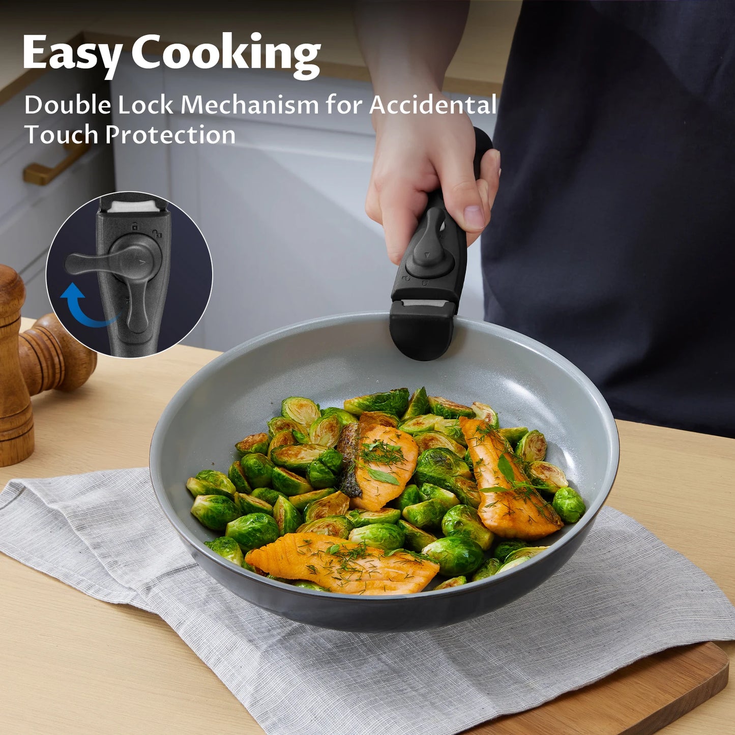 Feature Induction Cookware Set 13pc Detachable Handles