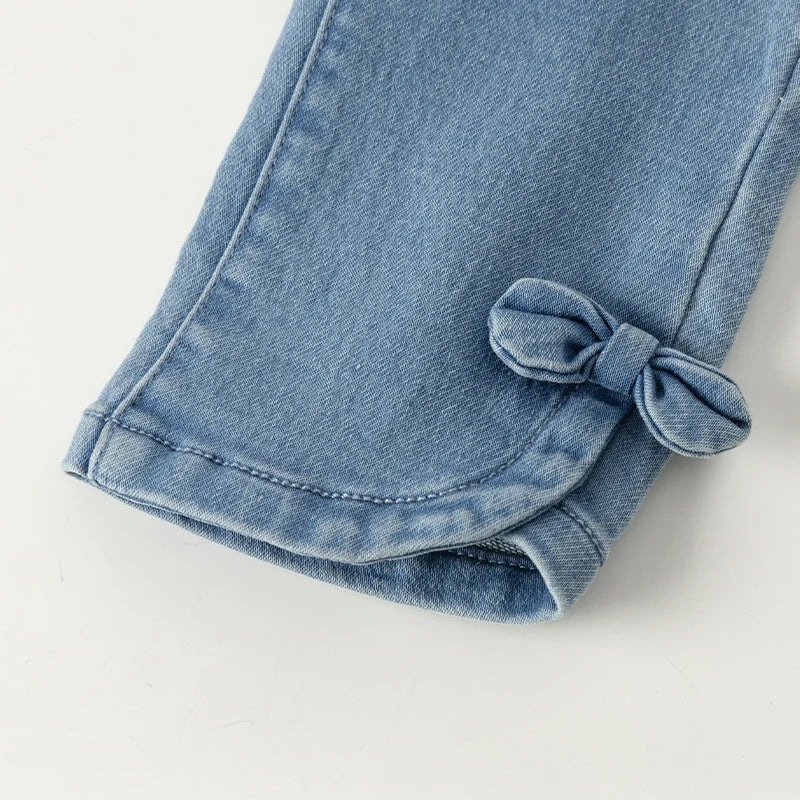 Dave Bella Girls Denim Jeans Soft Elastic Casual Pants