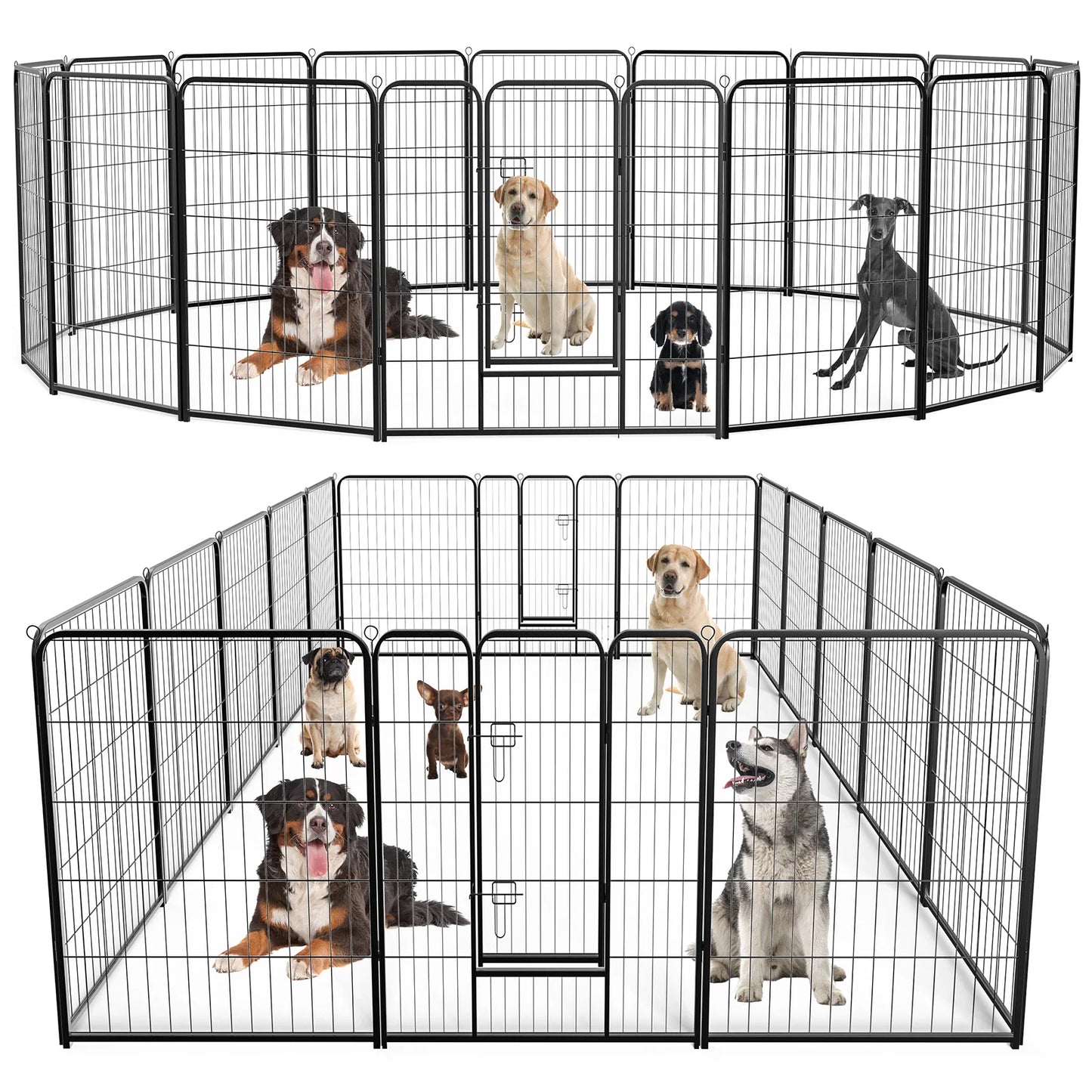 Heavy Duty Metal Dog Playpen for Indoor and Outdoor Use