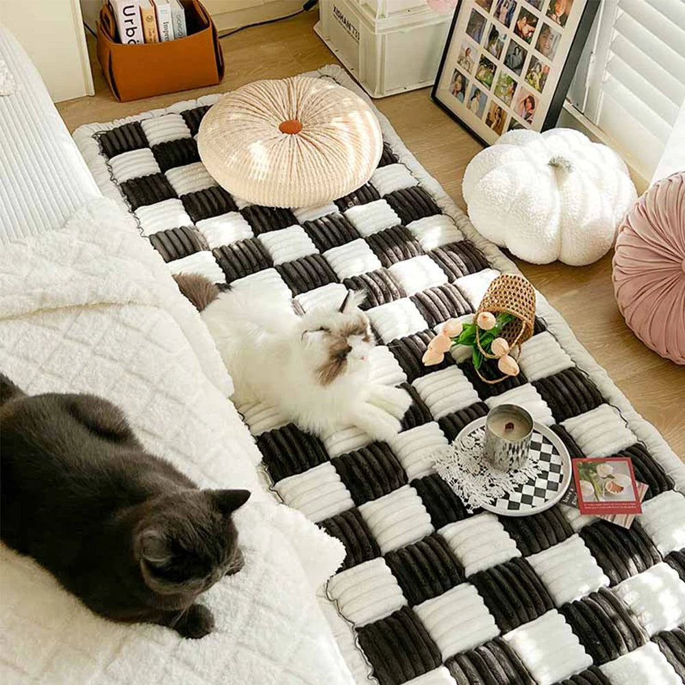 Warm Anti-Slip Dog Bed Mat Cushion Pet Sofa Cover