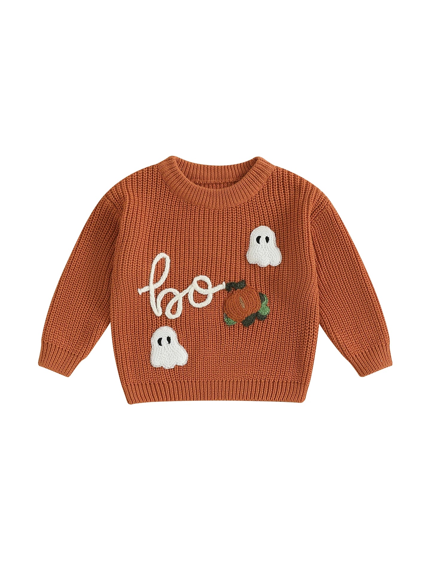 Emmababy Pumpkin Patch Knit Sweater Cozy Baby Boy Girl
