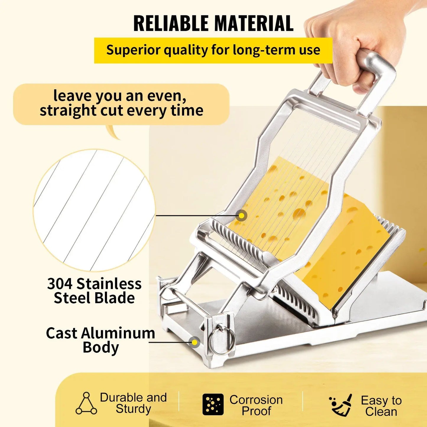 Guangdong Cheese Slicer With Dual Wires Aluminum Alloy