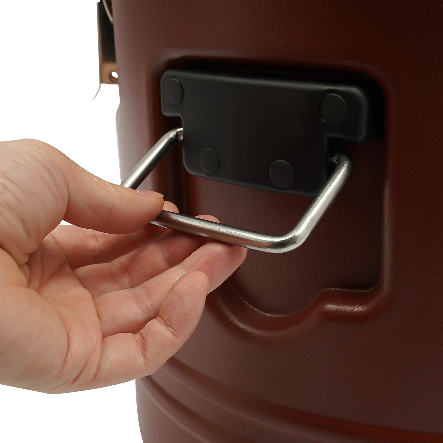 Brown Modern Insulated Stainless Steel Food Warmer Carrier