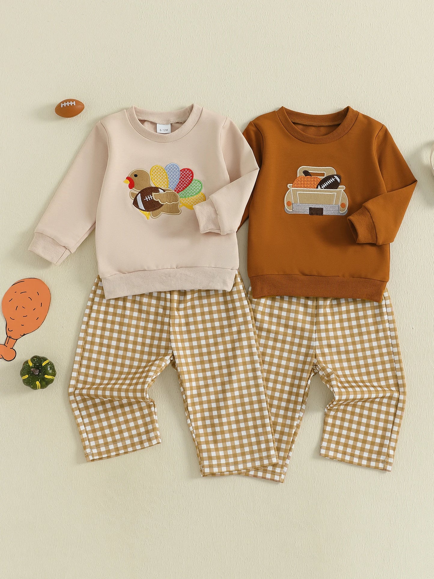 CN Guangdong Baby Boys Thanksgiving Turkey Embroidery Set