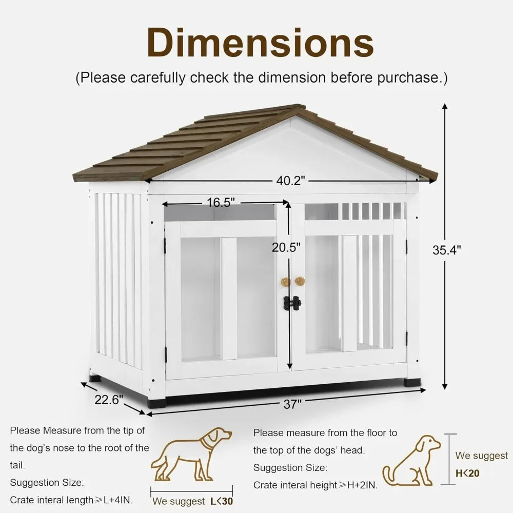 Guangbai Wooden Dog House Kennel For Small And Medium