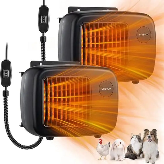 Dog House Heater With Thermostat And Overheat Protection