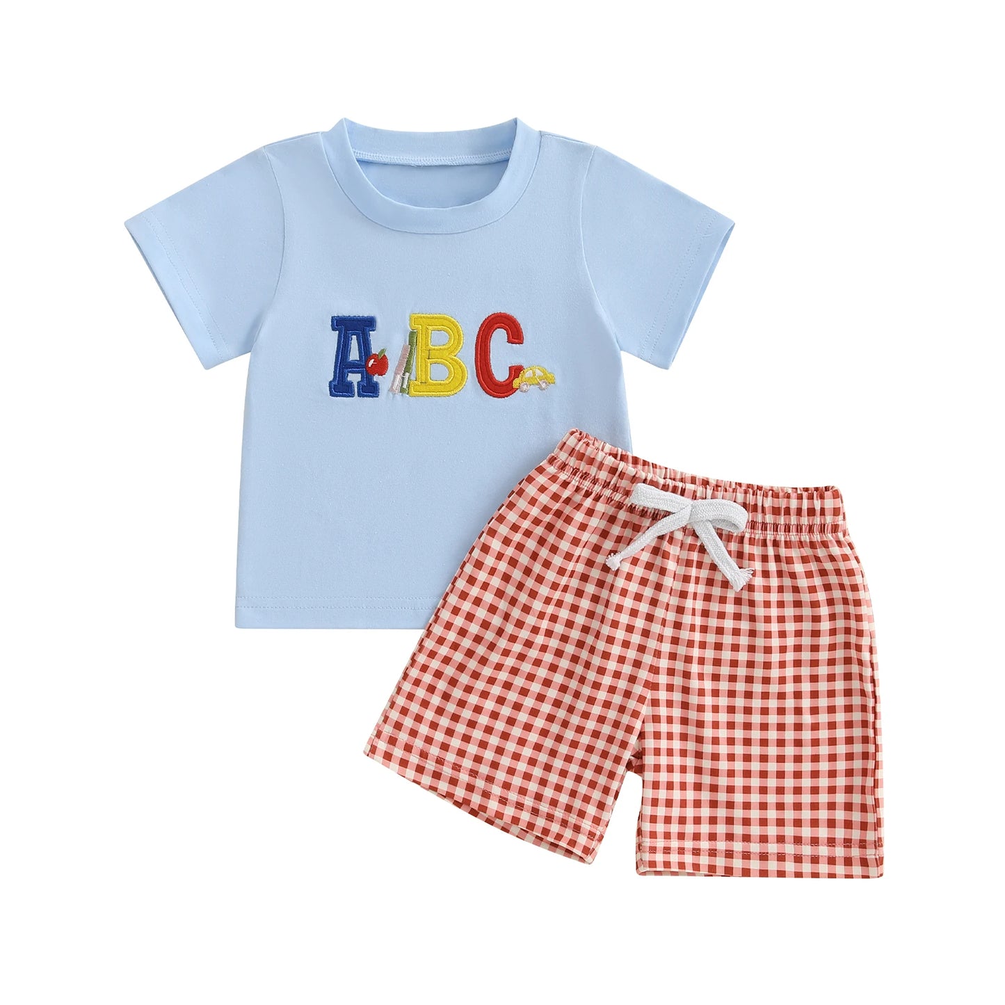 Emmababy Toddler Back To School Shirt And Shorts Set