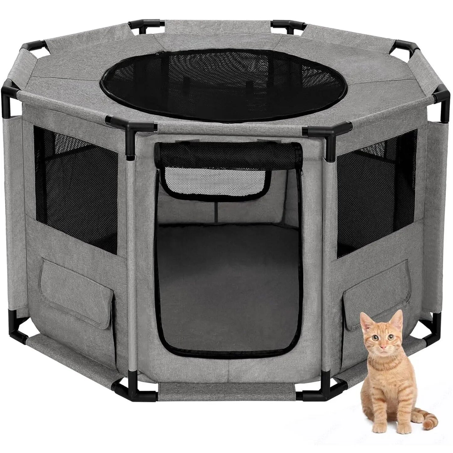 Dog Playpen Portable Water Resistant Indoor Outdoor Kennel