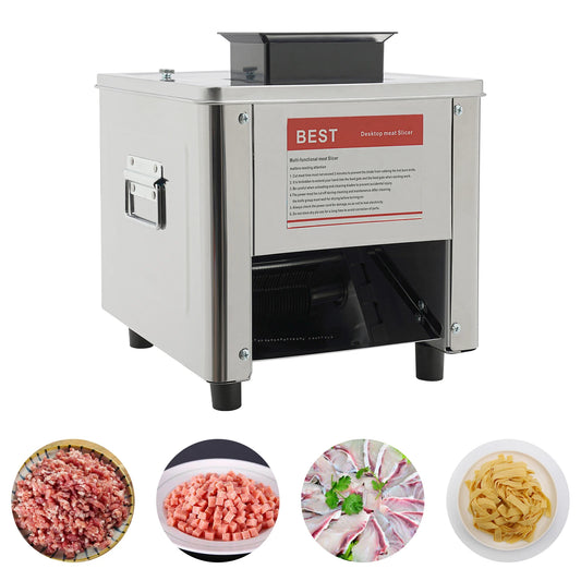 850W Electric Meat Cutter Slicer Stainless Steel 110V