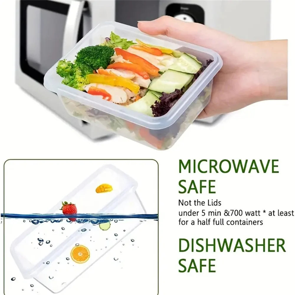 FDFD 24pcs Kitchen Storage Containers Set With Flip Lids