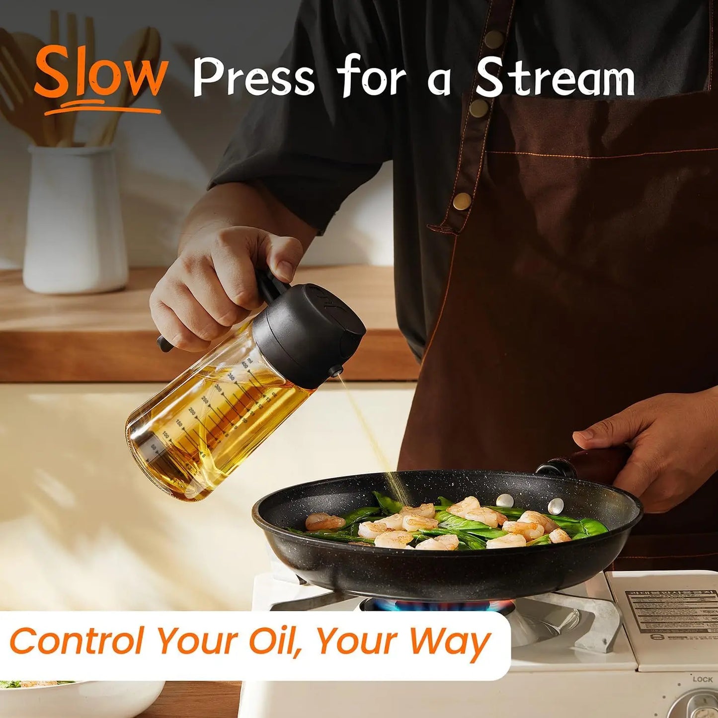 Glass Olive Oil Sprayer Dispenser For Cooking And Food Prep