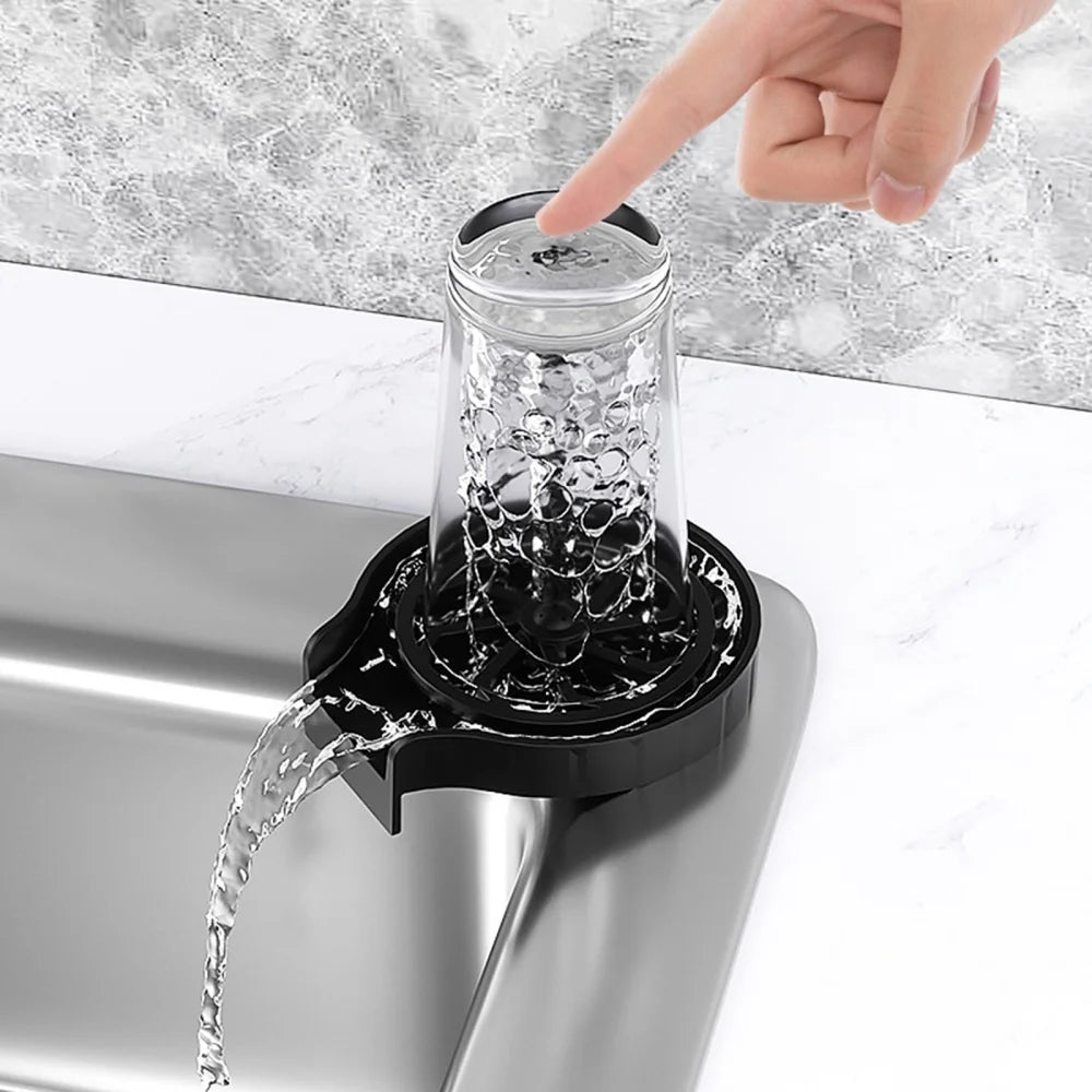 Glass Rinser for Kitchen Sink Cup Washer and Bottle Cleaner