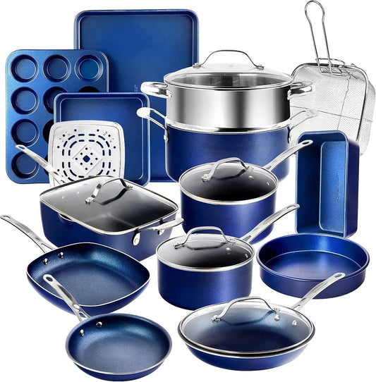 XMSJH Nonstick Cookware Set Pots And Pans Oven Safe